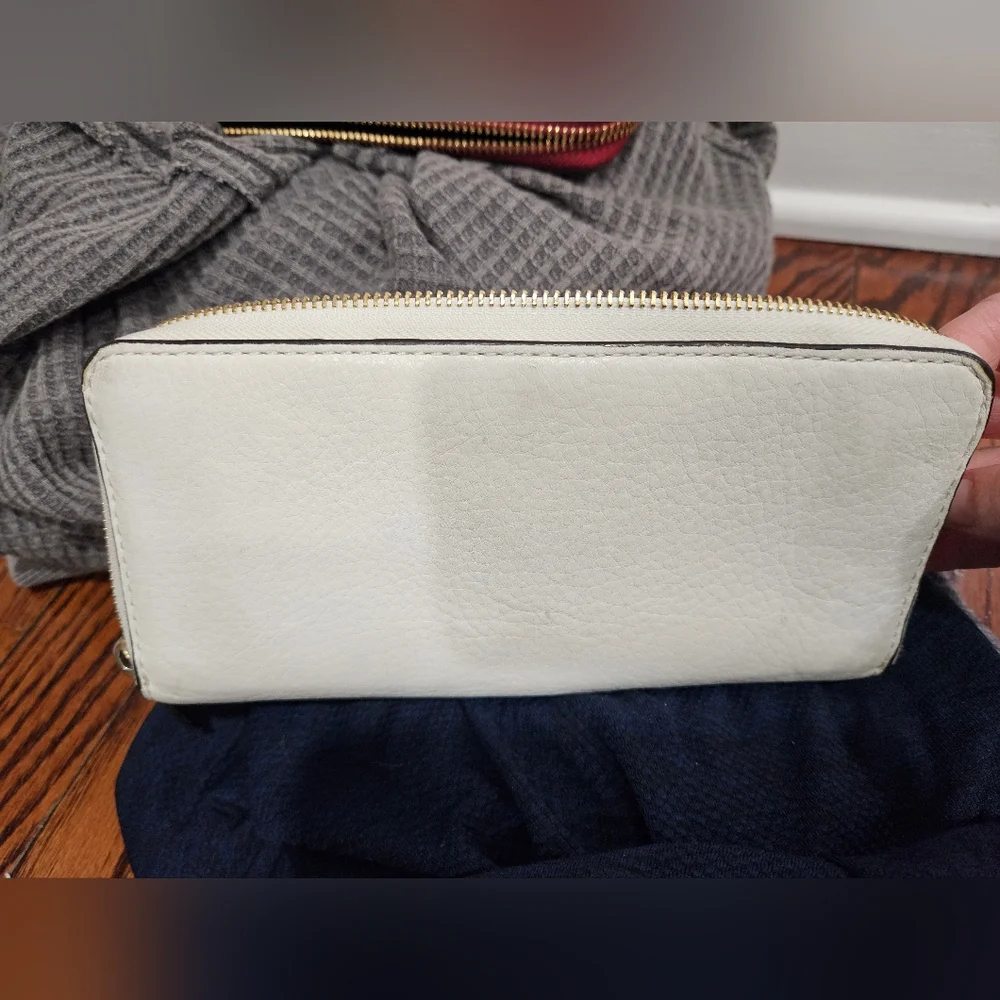 Michael Kors Cream Wristlet with Gold Accents - Picture 3 of 3